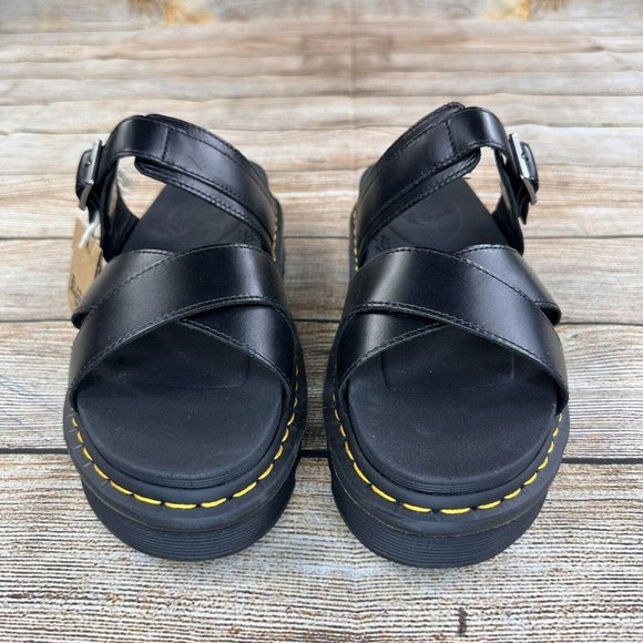 Dr Martens Ryker Slide Sandals Men Size 13 Leather Strap Sandals AWOO4 - NEW main image 8